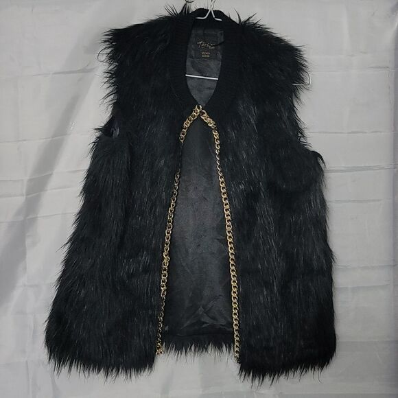 Thalia Sodi Faux Fur Chain Vest - Picture 1 of 10